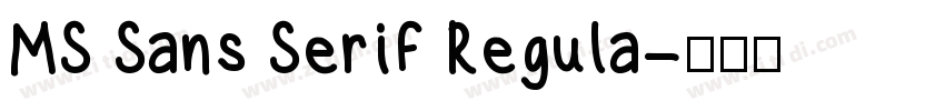 MS Sans Serif Regula字体转换